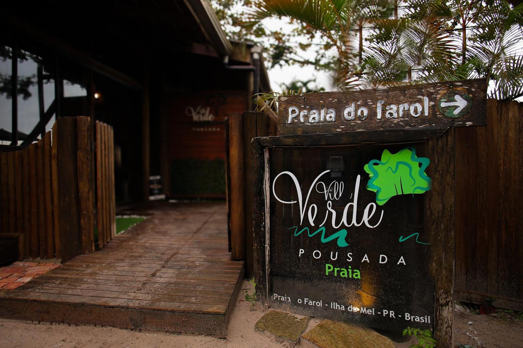 Pousada Villa Verde - Frente Para A Praia Do Farol Ilha do Mel Exteriér fotografie