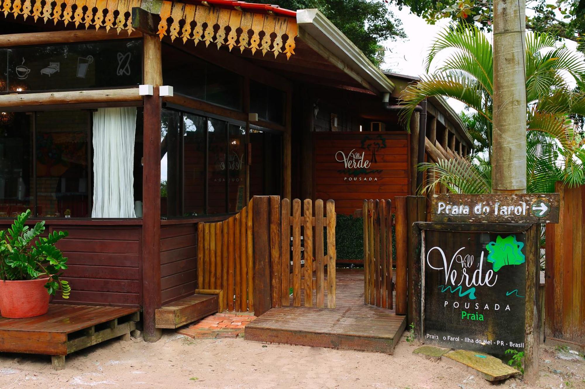 Pousada Villa Verde - Frente Para A Praia Do Farol Ilha do Mel Exteriér fotografie